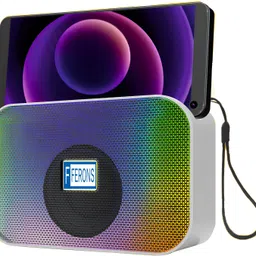 F FERONS Tune-1,16mm driver Dynamic bass,Audio Multi Color Lighting & mobile holder slot. 5 W Bluetooth Speaker image 1