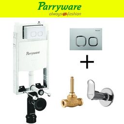 parryware Half Frame Concealed Cistern with concealed body alpha upper part set of 144 Dual Flush Tank-picture-21