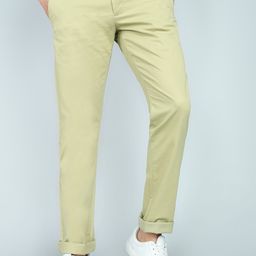 allen solly Men Regular Fit Beige Cotton Blend Trousers-picture-39