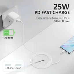 quirinox 25 W Supercharge 2.5 A Wall Charger for Mobile with Detachable Cable image 2