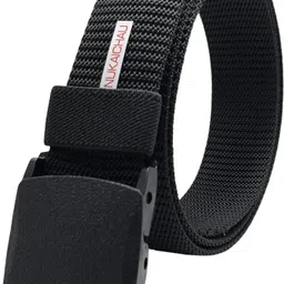 nukaichau Men Casual, Evening, Party Black Nylon Belt-picture-21