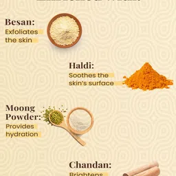 NutriGlow Naturals Set Of 2 Glowing Skin Ubtan Face Packs-100gm Each image 4