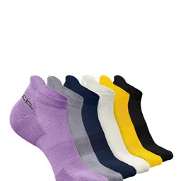 Heelium Men Pack of 6 Ankle-Length Odour Free Anti-bacterial Socks-picture-35