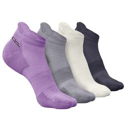 Heelium Men Pack Of 4 Patterned Odour-Free Padded Base Anti-bacterial Ankle-Length Socks-picture-40