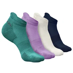 Heelium Men Pack Of 4 Self-Design Anti Bacterial Ankle-Length Socks-picture-14
