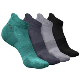 Heelium Men Pack Of 4 Self-Design Ankle-Length Socks-picture-15