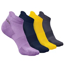 Heelium Men Pack Of 4 Patterned Anti bacterial Ankle-Length Socks-picture-32