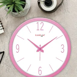 RANDOM Pink & White Contemporary Wall Clock-picture-20