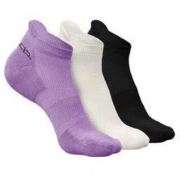 Heelium Men Pack Of 3 Patterned Odour-Free Padded Base Anti-bacterial Ankle-Length Socks-picture-33