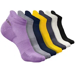 Heelium Men Pack of 7 Anti-bacterial Ankle-Length Socks-picture-12