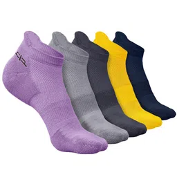 Heelium Pack Of 5 Ankle-Length Anti-Bacterial Breathable Odour-Free Socks-picture-13