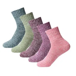 EL REGALO Pack of 5 Soft Calf Length Socks-picture-36