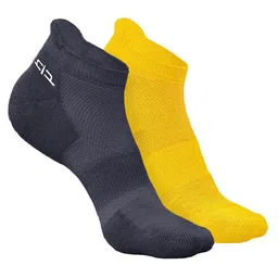 Heelium Men Pack Of 2 Odour-Free Breathable Anti-Bacterial Ankle-Length Socks-picture-39