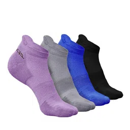 Heelium Men Pack Of 4 Anti-Bacterial Odour-Free Ankle-Length Socks-picture-29
