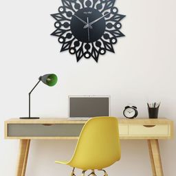 OLIVE TREE Grey Wooden Contemporary Silent Wall Clock-picture-14
