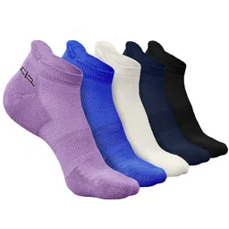 Heelium Men Pack Of 5 Anti-Bacterial Odour-Free Ankle-Length Socks-image-56