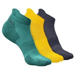 Heelium Men Pack Of 3 Patterned Anti Bacterial Ankle Length Socks-image-11