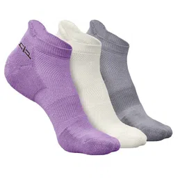 Heelium Men Pack Of 3 Patterned Odour-Free Padded Base Anti-bacterial Ankle-Length Socks-picture-32