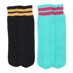Bharatasya Girls Pack Of 2 Knitted Crew-length Socks-picture-0