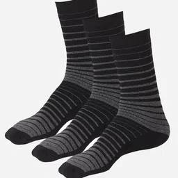 Bodycare Men Pack Of 3 Striped Mid Calf-Length Socks image 1
