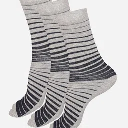 Bodycare Men Pack Of 3 Striped Mid Calf-Length Socks image 1