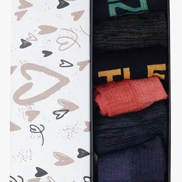 Soxytoes Unisex Pack Of 6 Patterned Cotton Ankle-Length Socks-picture-25