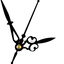 FASTQT Black Round Analogue Contemporary Wall Clock image 5