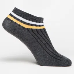 J Style Women Pack Of 2 Striped Ankle-Length Socks image 2