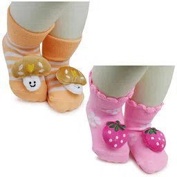 BAESD Infants Pack Of 2 Patterned Ankle Length Socks image 2