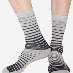 Bodycare Men Pack Of 3 Striped Mid Calf-Length Socks image 2