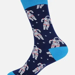 TOFFCRAFT Pack Of 4 Patterned Calf Length Socks image 4