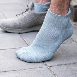 Heelium Men Pack Of 4 Self-Design Ankle-Length Socks image 5