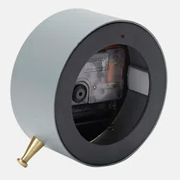 Living scapes by Pantaloons Yellow & Grey Analogue Contemporary Table Clock image 4