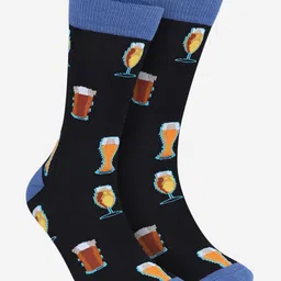 TOFFCRAFT Unisex Pack of 4 Patterned Cotton Shoe Liners image 2