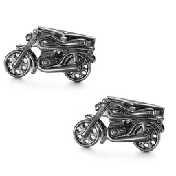 Peora Men Silver-Plated Textured Cufflinks image 3