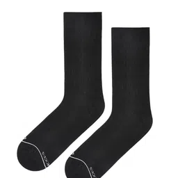 Dynamocks Unisex Black Solid Calf-Length Anti Bacterial Socks image 4