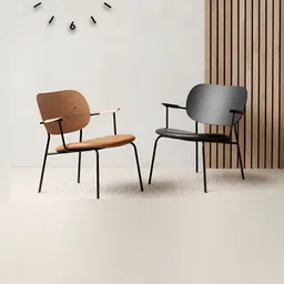 FASTQT Black Round Analogue Contemporary Wall Clock image 3