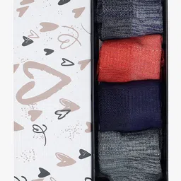 Soxytoes Pack Of 4 Patterned Bamboo Shoe Liner Socks image 4