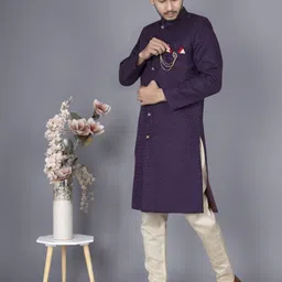 N.B.F Fashion Solid Sherwani image 4