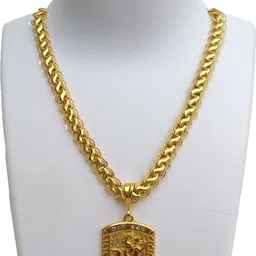d d fashion Maa chain pandent for mens and boys Gold-plated Alloy Pendant Set-picture-11