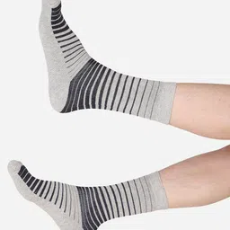 Bodycare Men Pack Of 3 Striped Mid Calf-Length Socks image 4