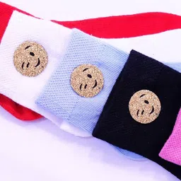 TIPY TIPY TAP Kids Pack Of 5 Patterned Cotton Ankle-Length Socks image 2