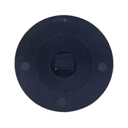 Aura Cream Coloured & Orange Printed Round Contemporary Wall Clock image 3