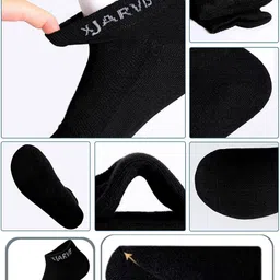 Xjarvis Pack Of 3 Assorted Ankle-Length Sports Socks image 2