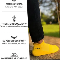 Heelium Men Pack Of 6 Anti Bacterial Ankle Length Socks image 5