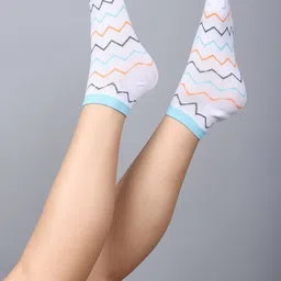 Dollar Socks Pack Of 3 Patterned Cotton Ankle-Length Socks image 2