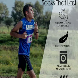 Xjarvis Unisex Pack Of 3 Assorted Ankle-Length Socks image 4