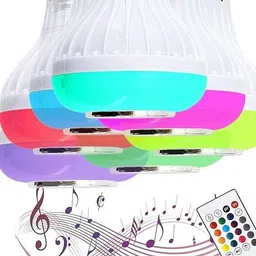 NEELTREDE 12 W Led Wireless Light Bulb With Speaker | Bluetooth Enabled | Rgb Music Light 15 W Bluetooth Party Speaker image 3