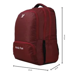 Arctic Fox Unisex Maroon Backpacks image 3