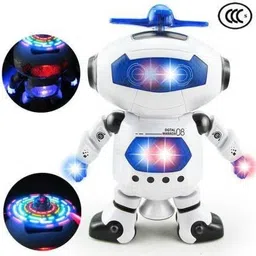 freshh club Electronic Dancing Robot Toy for Kids, 360° Body Spinning Walking Robot Toy image 2